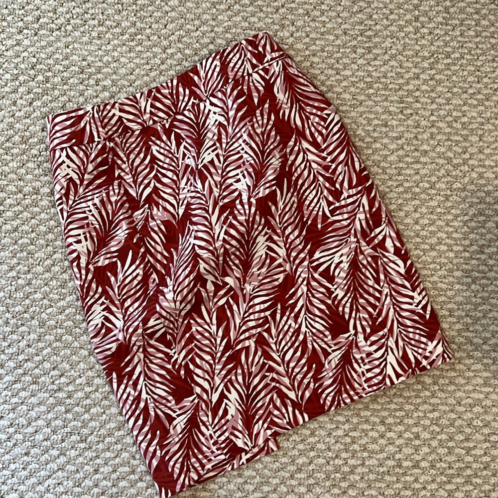 Size 4 Ann Taylor Factory Red Skirt